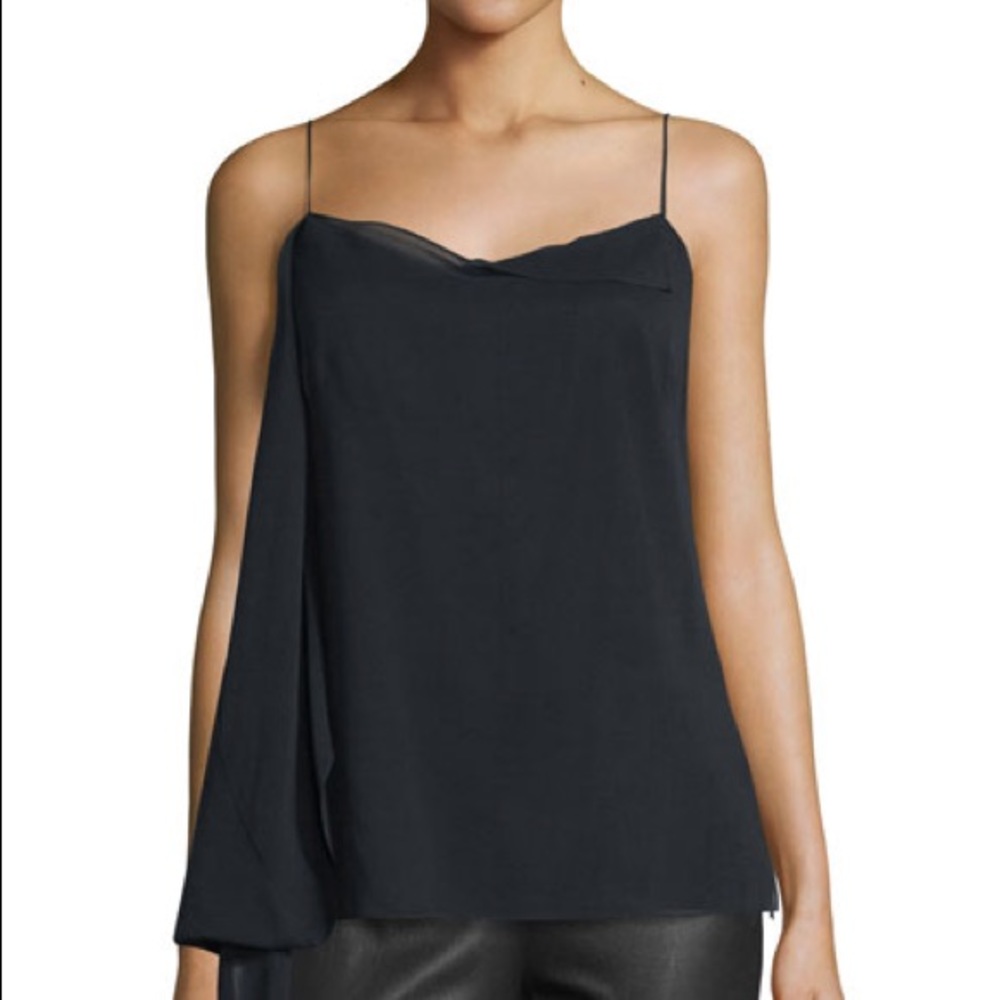 Rag & Bone • Irina Silk Draped Tank Top XS